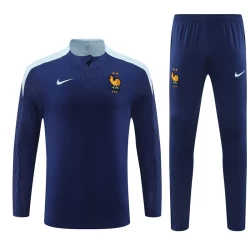Frankrijk Trainingsshirt Set 2024-25 Blauw Player Version